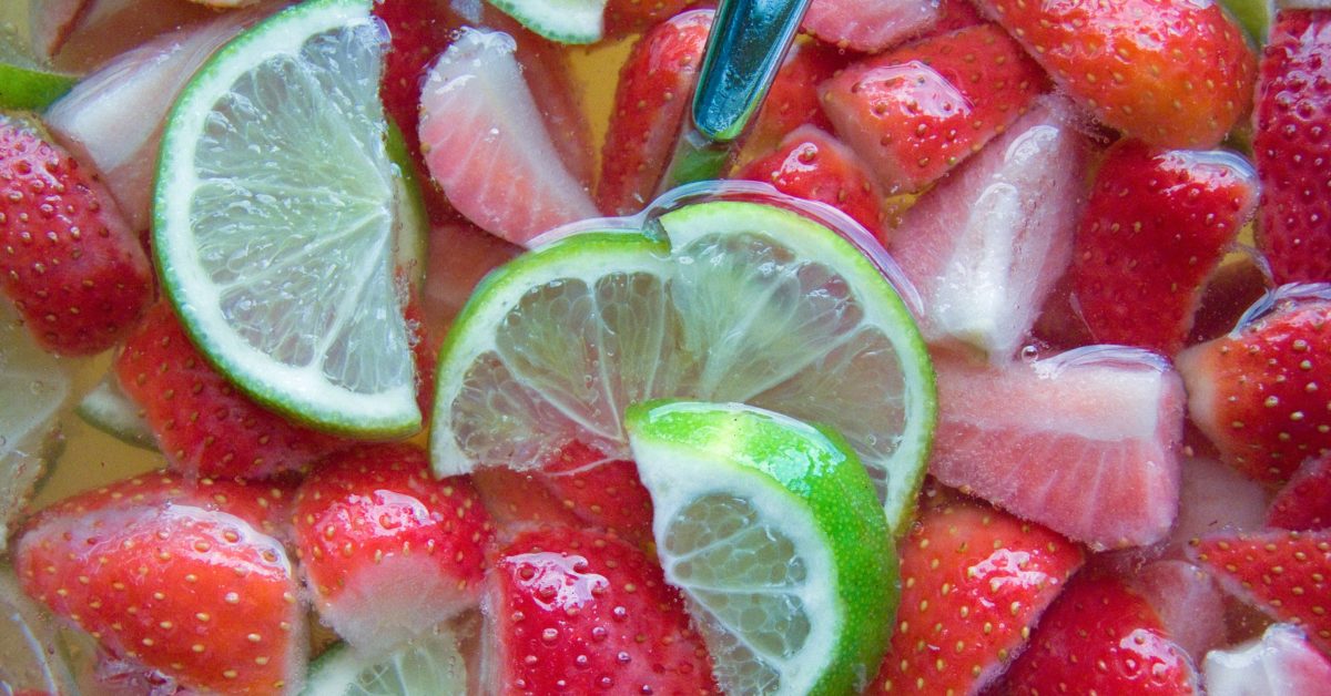 Erdbeer Limette Bowle