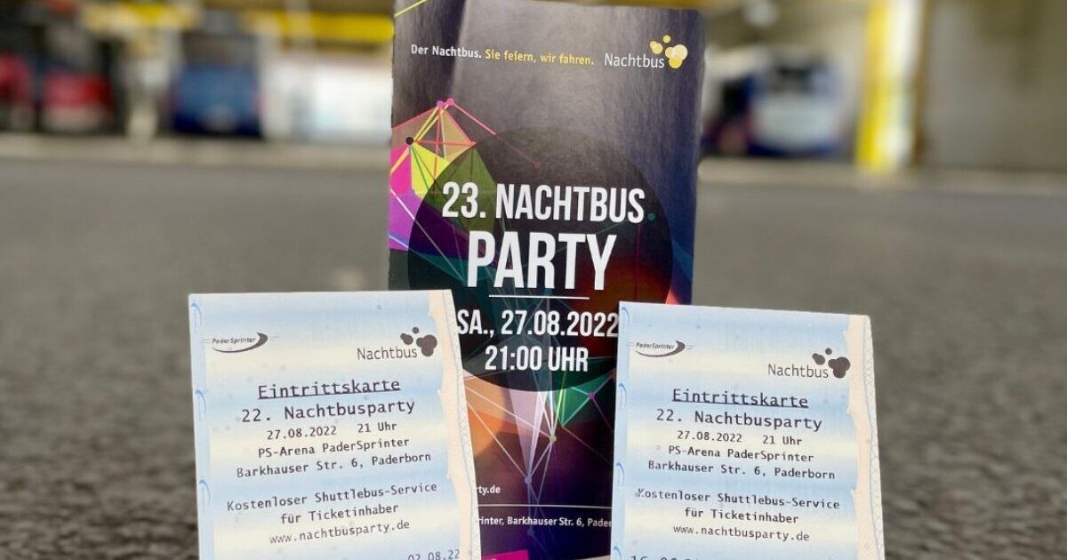 Padersprinter Nachtbus Party Gewinnspiel