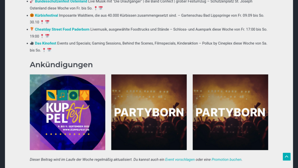 Partyborn Partyalarm Ankuendigung Beispiel Kuppelfest Desktop