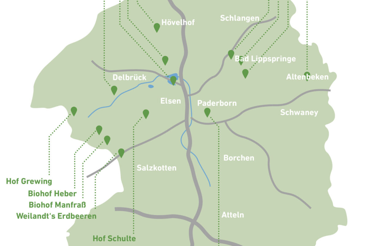 Wochenmarkt24 Erzeuger Karte Paderborn