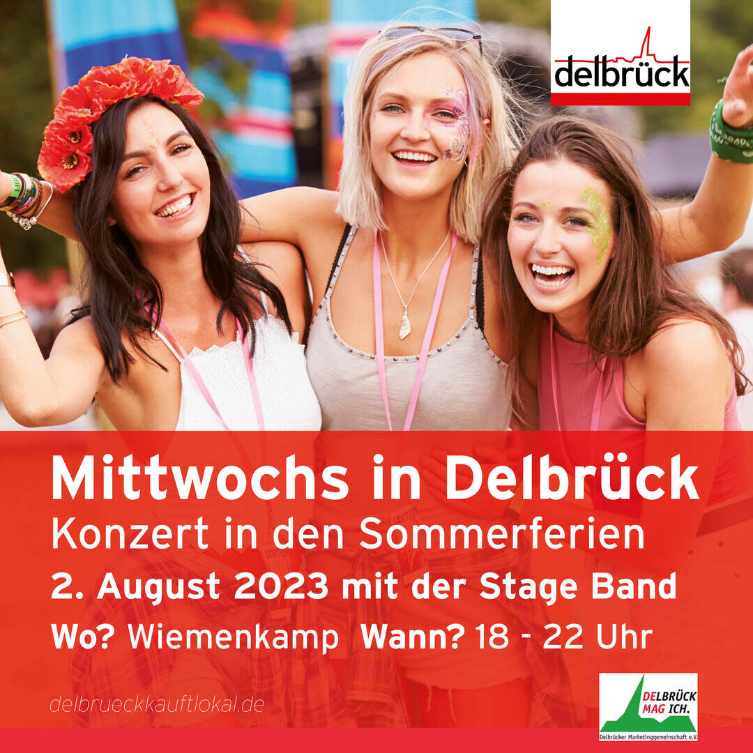 Partyborn Partyalarm Event-Vorschau Sommerkonzert "Mittwochs in Delbrück"