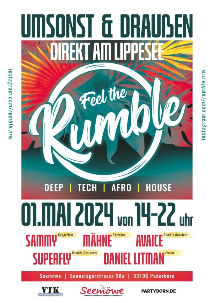 Rumble Open Air Plakat Kostenlose Kooperation Beispiel