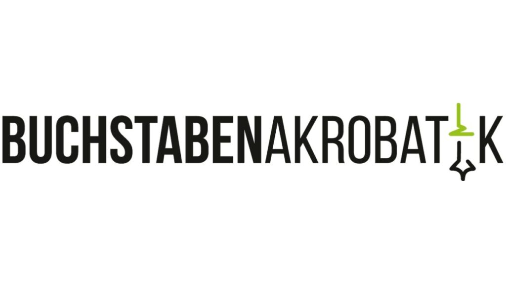 Logo Buchstabenakrobatik Partyborn