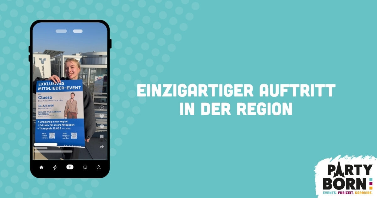 Clueso kommt nach Paderborn! Clueso kommt nach Paderborn!