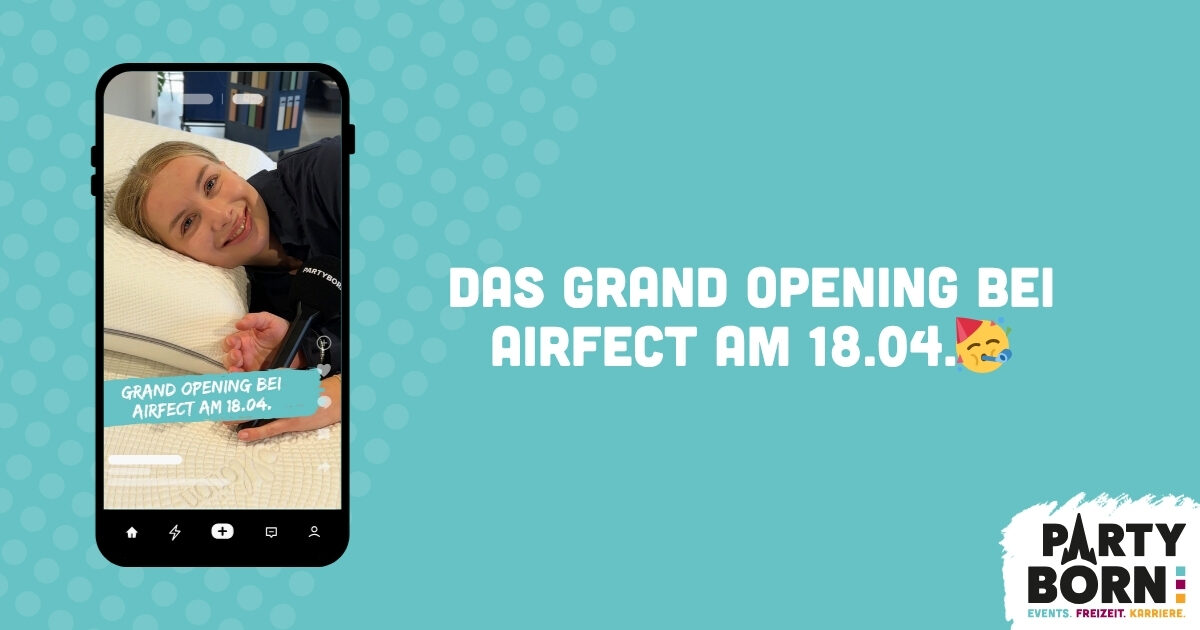 Wir freuen uns auf das Grand Opening bei airfect! Wir freuen uns auf das Grand Opening bei airfect!