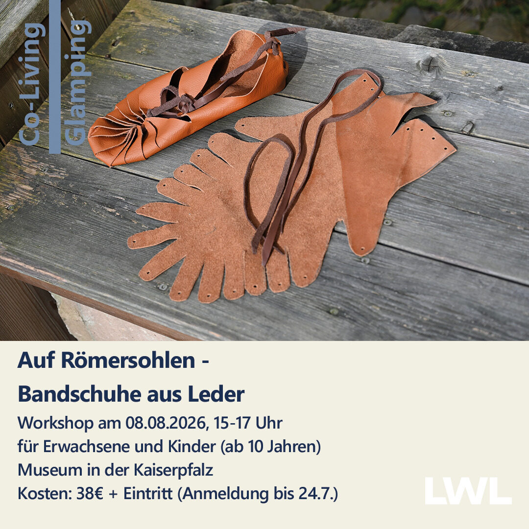 Veranstaltungskalender für Paderborn Partyborn Event-Vorschau Auf Römersohlen - Bundschuhe aus Leder